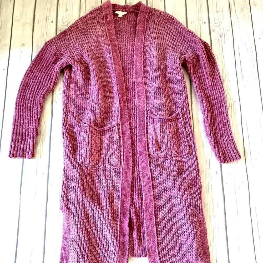 Oddy purple long cardigan-M/L